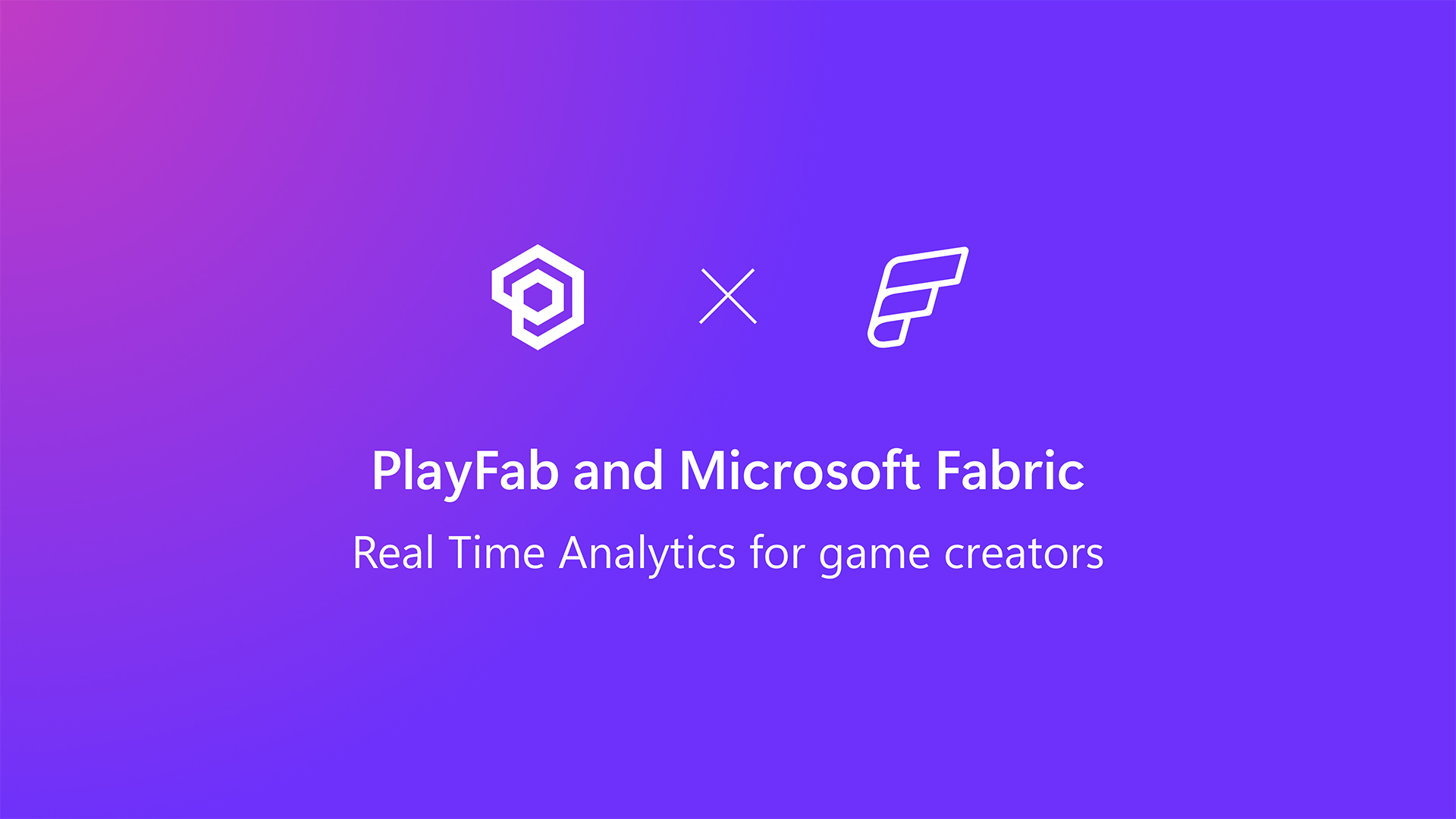 PlayFab and Microsoft Fabric Hero image