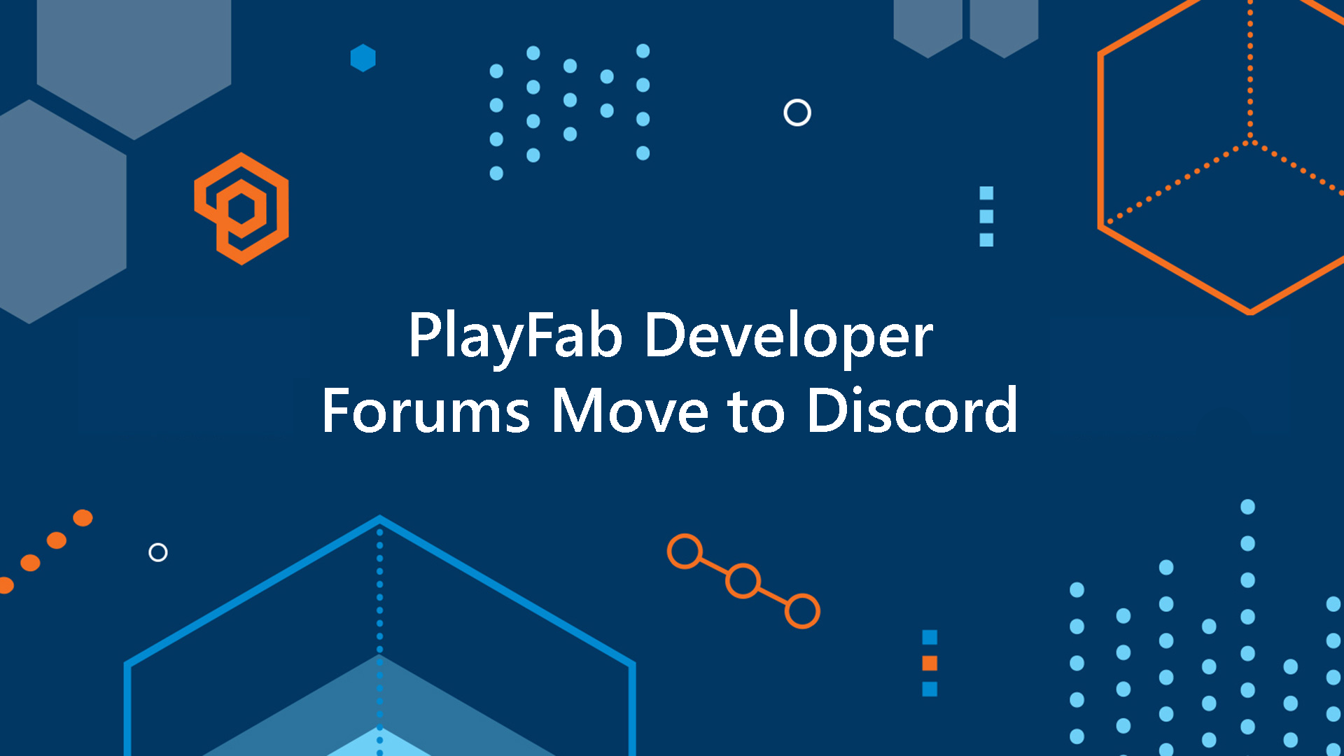 PlayFab Dev Forum Hero image