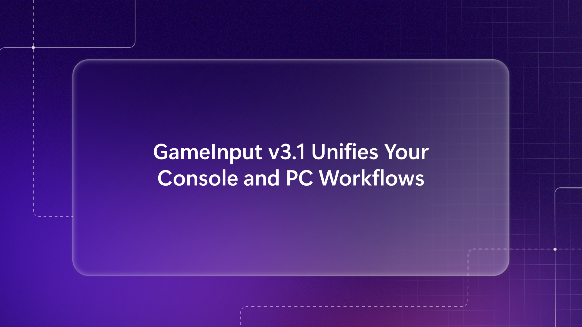GameInput v3.1 Hero image