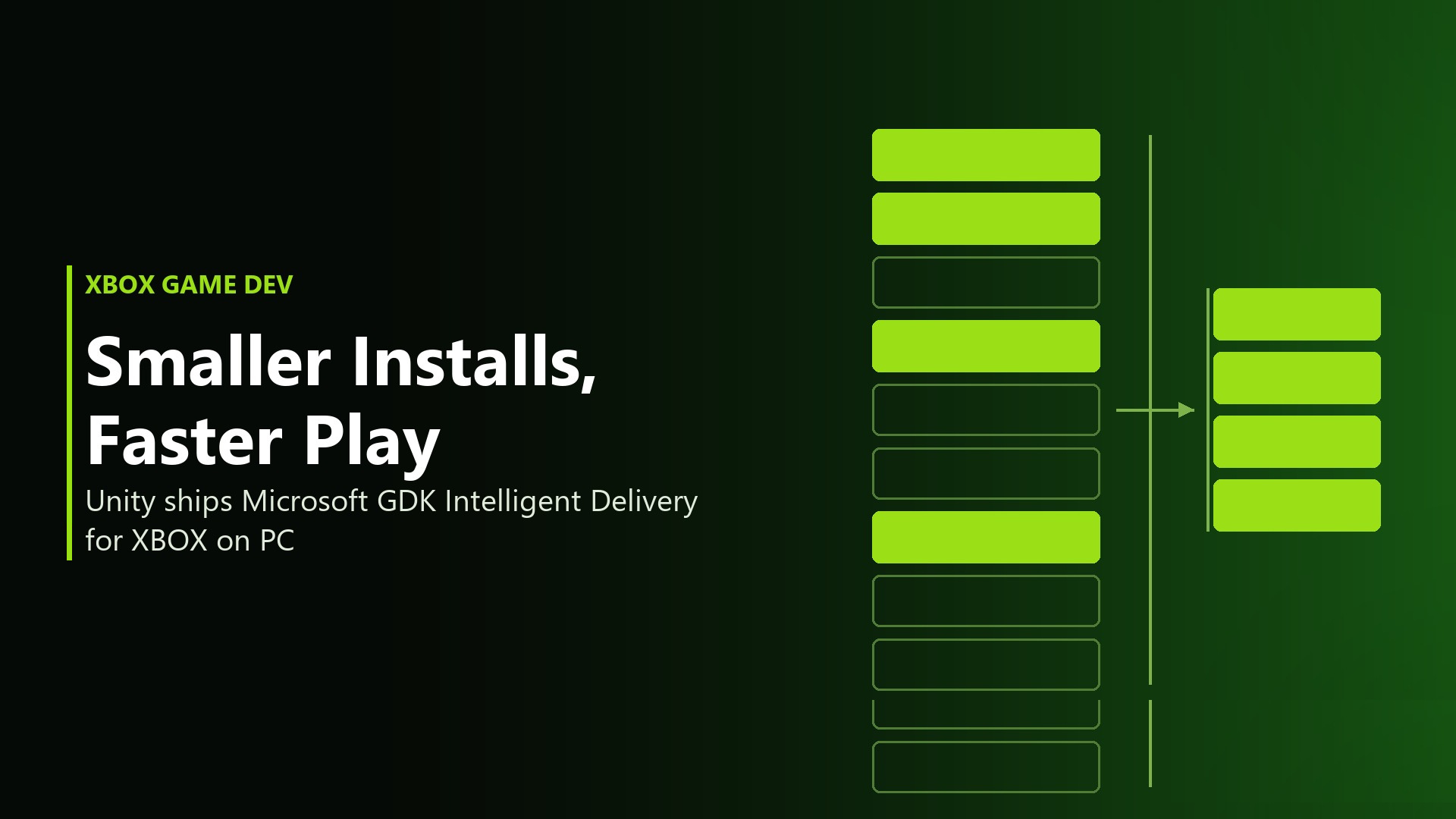 Smaller Installs, Faster Play: Unity Ships Microsoft GDK Intelligent Delivery for XBOX