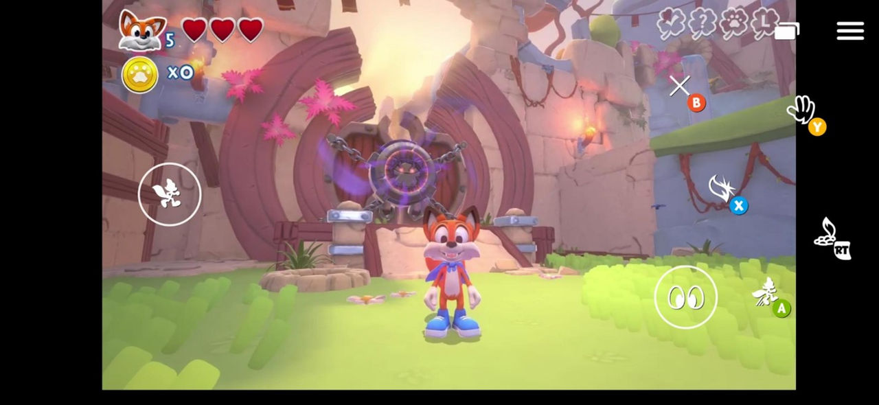 touch controls in New Super Lucky's Tale