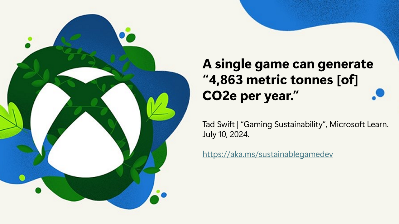 Gaming Sustainability - Tad Swift quote