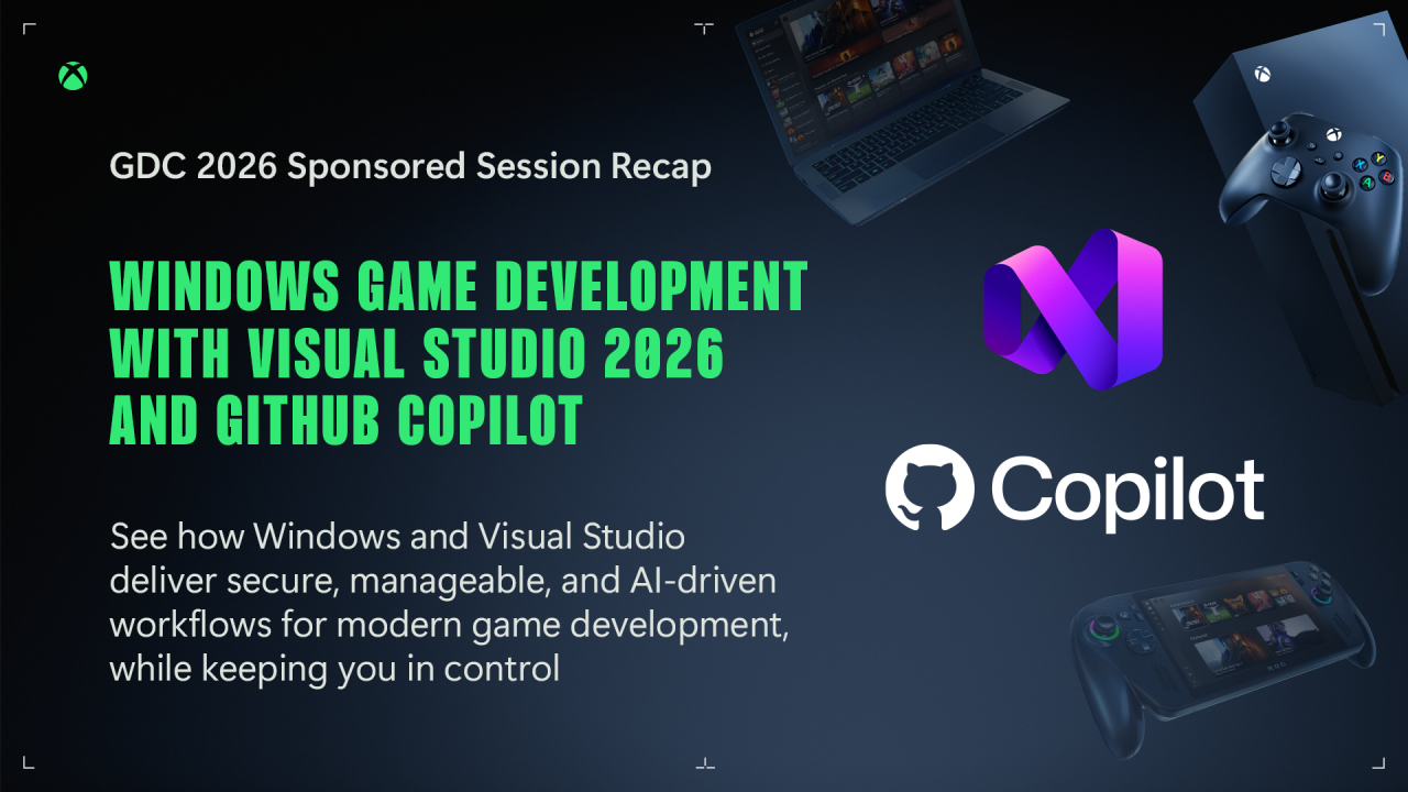 Windows Game Dev GDC hero image