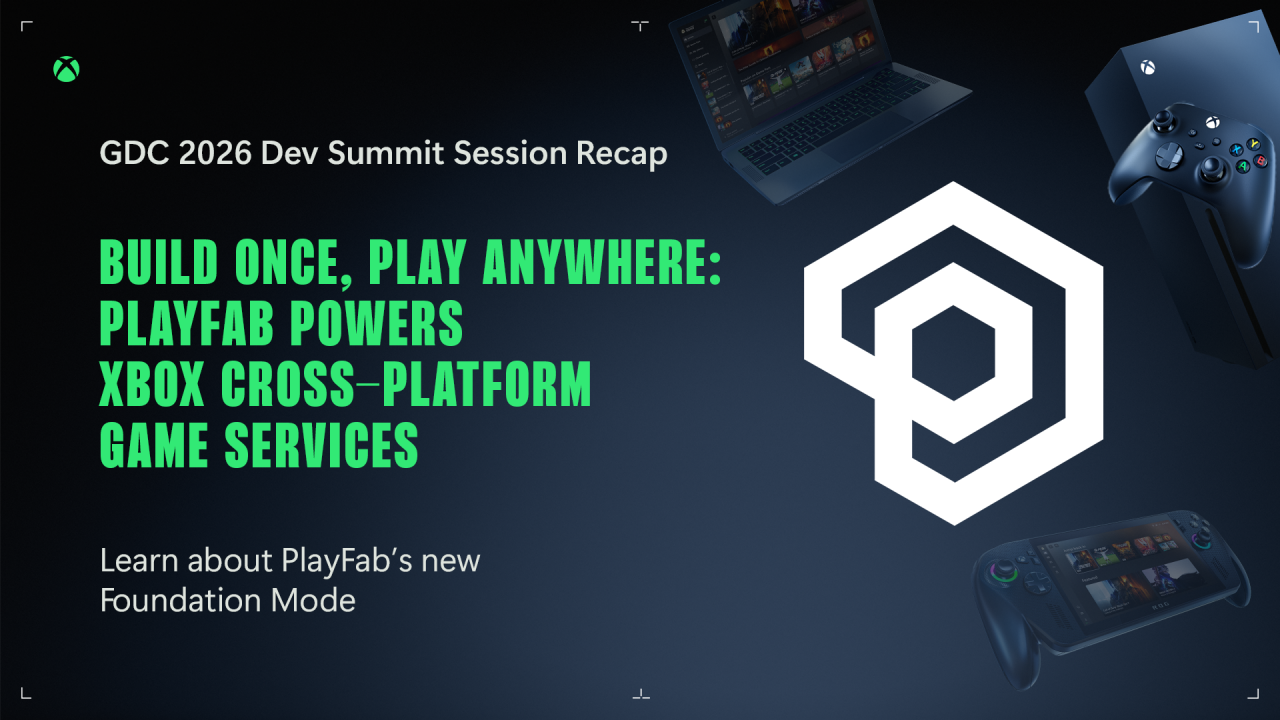 PlayFab Foundation Mode Hero image