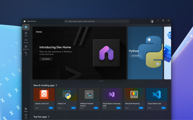 Microsoft Store-Bildschirmbild