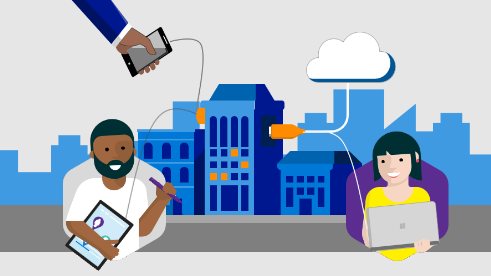 Progressive Web App illustration promoting to Enterprise companies